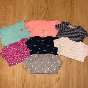 Carter’s Baby girl onesies 3m